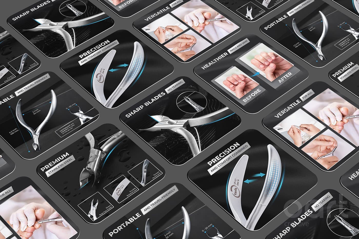 Nail Clippers — Grooming tools Amazon Listing Design, A+ Content
