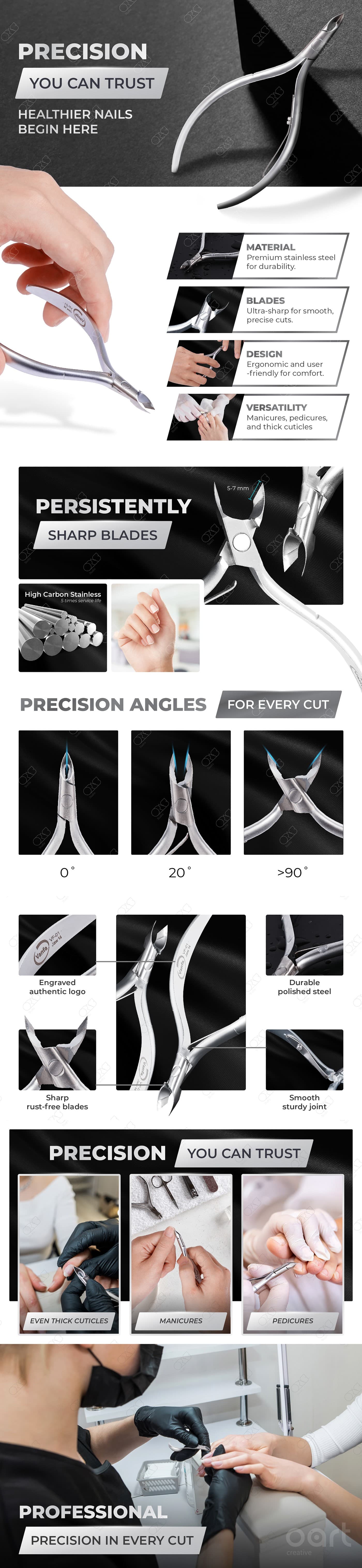 Nail Clippers — Grooming tools Amazon Listing Design, A+ Content (Frame 3)